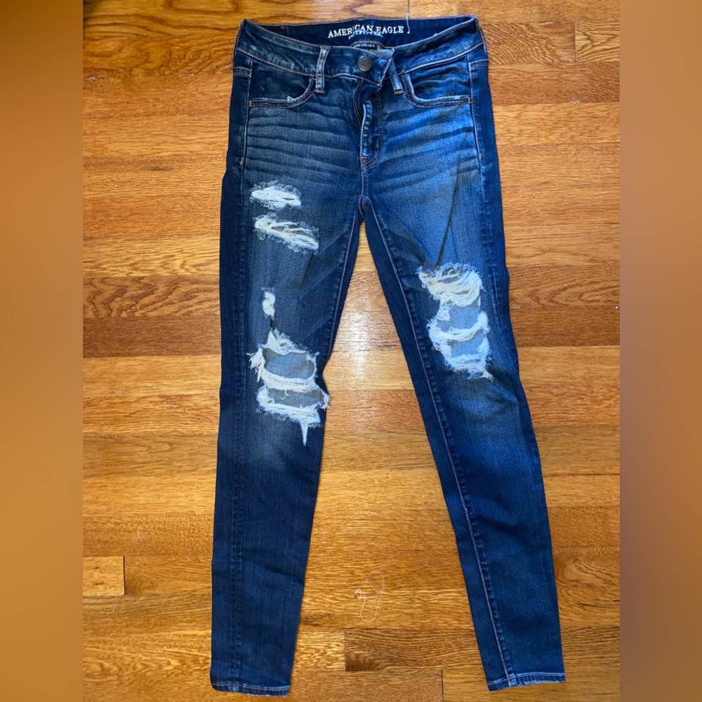 American Eagle ripped jeans